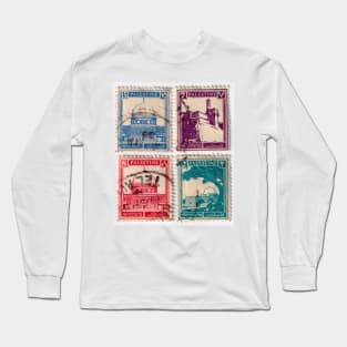 Four Palestine Stamps, 1935, hi res Long Sleeve T-Shirt